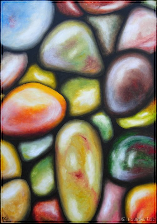 12 Handgeschmeichelt II Acryl auf Leinwand;
70 x 100 cm